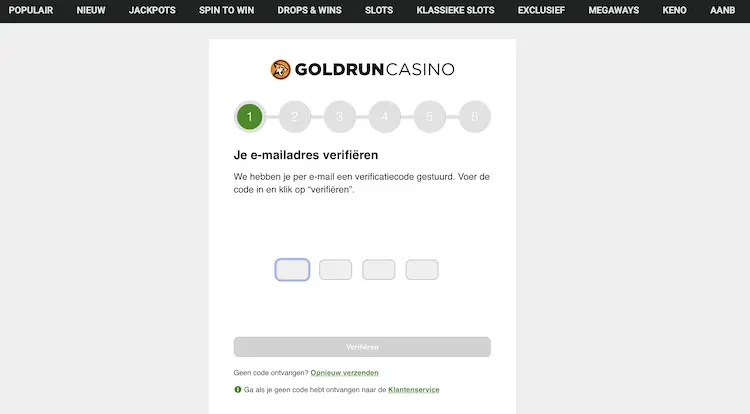 Code Goldrun Casino